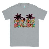 Heather Grey mom bod summer with palms Classic Tee - Artiststas