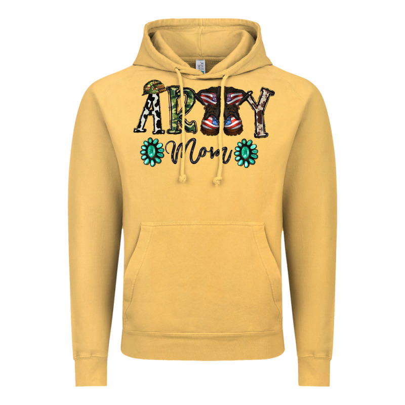 Army Mom Vintage Hoodie by SublimationCraftShop | Teevron