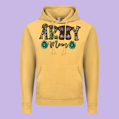 Army Mom Vintage Hoodie Designed By Sublimationcraftshop