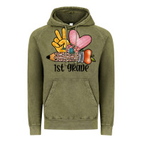 Vintage Olive peace love 1st grade Vintage Hoodie - JahusDesignShop