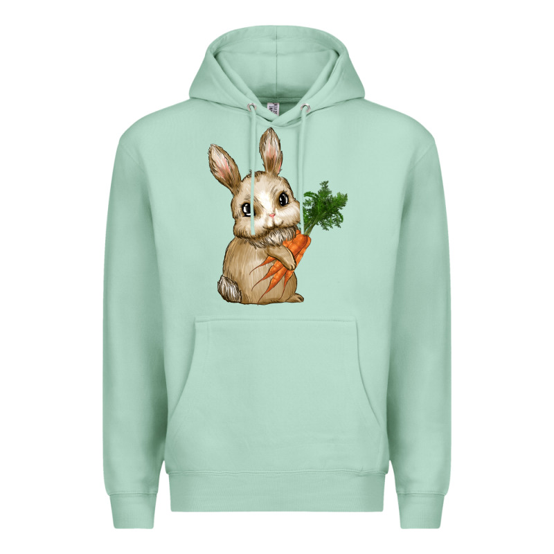 Eastrt Bunny Carrot Premium Hoodie by RanaPortraitStore | Teevron