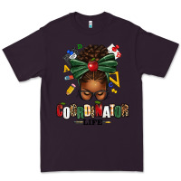 Plum educational coordinator life afro messy bun Premium Tee - texasbilliewilder