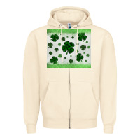 Sandshell shamrock Zipper Hoodie - MaliasSmallBusiness