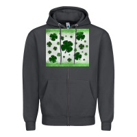 Smoke shamrock Zipper Hoodie - MaliasSmallBusiness
