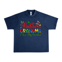Navy autism grandma i love my grandson Urban Heavy Tee - Artiststas