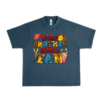 Midnight Navy little brother biggest fan Urban Heavy Tee - AdoDesignShop