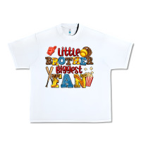 White little brother biggest fan Urban Heavy Tee - AdoDesignShop