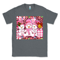Charcoal Heather pink snowgirls Classic Tee - AdoDesignShop