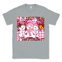 Heather Grey pink snowgirls Classic Tee - AdoDesignShop