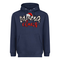 Navy Mama Claus Heavyweight Hoodie - MaliasSmallBusiness