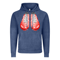 Vintage Denim red cleats fa element 2 Vintage Hoodie - FaDigitalArtStudio
