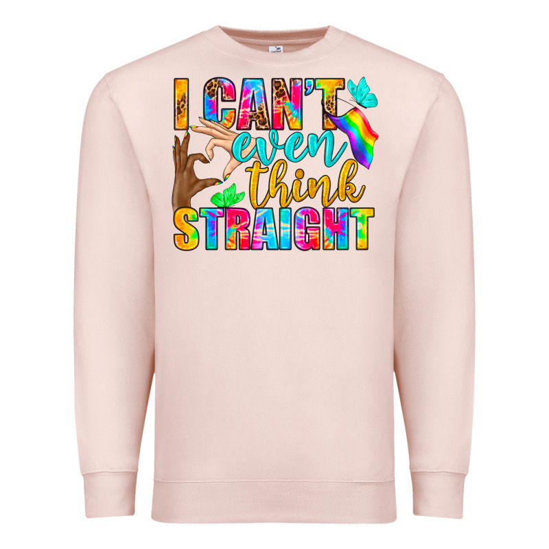 Lgbtq I Can't Even Think Straight Premium Sweatshirt by BundleAndBundleShop | Teevron