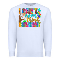 White LGBTQ I Can't Even Think Straight Premium Sweatshirt - BundleAndBundleShop
