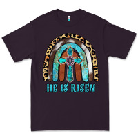 Plum He Is Risen Premium Tee - RanaPortraitStore