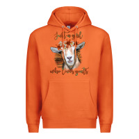 Carrot Just a Girl Who Loves Goat Premium Hoodie - Bettercallsaul