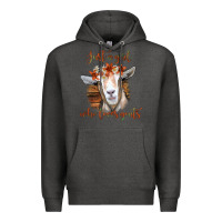 Charcoal Heather Just a Girl Who Loves Goat Premium Hoodie - Bettercallsaul