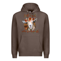 Coffee Just a Girl Who Loves Goat Premium Hoodie - Bettercallsaul