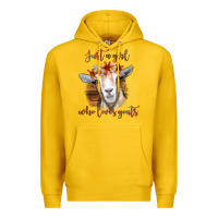 Lemon Just a Girl Who Loves Goat Premium Hoodie - Bettercallsaul