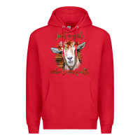 Red Just a Girl Who Loves Goat Premium Hoodie - Bettercallsaul