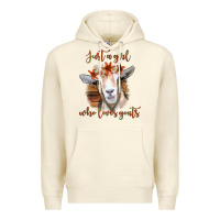 Sandshell Just a Girl Who Loves Goat Premium Hoodie - Bettercallsaul