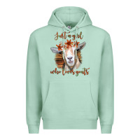 Seafoam Just a Girl Who Loves Goat Premium Hoodie - Bettercallsaul