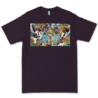 Plum happy birthday alpaca blue cup Premium Tee - BarkalooDesign