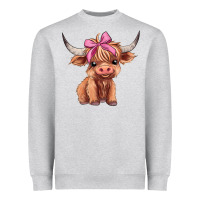Heather Grey cute  heifer Heavyweight Sweatshirt - AdoDesignShop