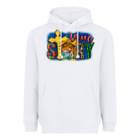 White True Story Holy Family Heavyweight Hoodie - MaliasSmallBusiness