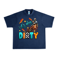 Navy let's play dirty Urban Heavy Tee - Artiststas