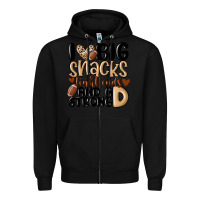 Black i love big sacks tight ends and a strong d Zipper Hoodie - MaliasSmallBusiness