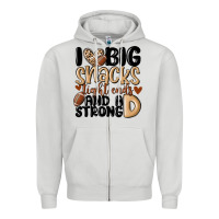 Dove Grey i love big sacks tight ends and a strong d Zipper Hoodie - MaliasSmallBusiness