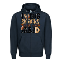 Navy i love big sacks tight ends and a strong d Zipper Hoodie - MaliasSmallBusiness