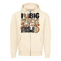 Sandshell i love big sacks tight ends and a strong d Zipper Hoodie - MaliasSmallBusiness