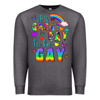 Charcoal Heather Western It's Great Day To Be Gay Premium Sweatshirt - BundleAndBundleShop