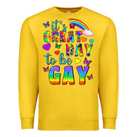 Lemon Western It's Great Day To Be Gay Premium Sweatshirt - BundleAndBundleShop
