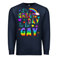 Navy Western It's Great Day To Be Gay Premium Sweatshirt - BundleAndBundleShop