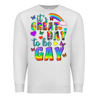 Oatmeal Heather Western It's Great Day To Be Gay Premium Sweatshirt - BundleAndBundleShop
