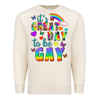 Sandshell Western It's Great Day To Be Gay Premium Sweatshirt - BundleAndBundleShop