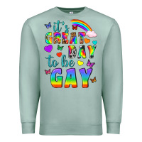 Seafoam Western It's Great Day To Be Gay Premium Sweatshirt - BundleAndBundleShop