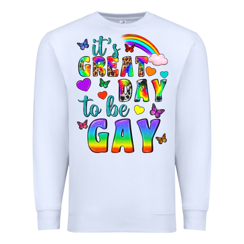 Western It's Great Day To Be Gay Premium Sweatshirt by BundleAndBundleShop | Teevron