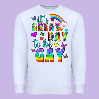 Western It's Great Day To Be Gay Premium Sweatshirt Designed By Bundleandbundleshop