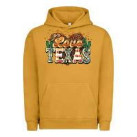 Pigment Peanut Butter Love Texas 4th of july Urban Hoodie - HowdyJamesFarm