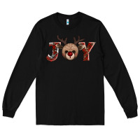 Black joy reindeer Long Sleeve Tee - AdoDesignShop
