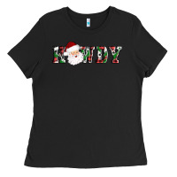 Black howdy santa Ladies Tee - AdoDesignShop