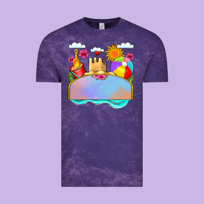 Custom Name Summer Beach Toys Vintage Tee Designed By Jahusdesignshop