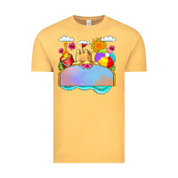 Vintage Mustard custom name summer beach toys Vintage Tee - JahusDesignShop