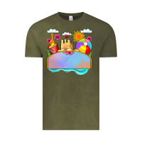 Vintage Olive custom name summer beach toys Vintage Tee - JahusDesignShop