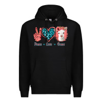 Black Peace Love Goats Premium Hoodie - Bettercallsaul