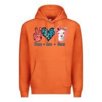Carrot Peace Love Goats Premium Hoodie - Bettercallsaul