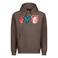 Coffee Peace Love Goats Premium Hoodie - Bettercallsaul